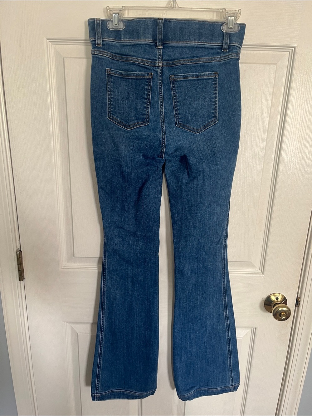 SPANX Blue High-Rise Flare Jeans - Picture 2 of 3
